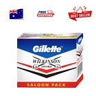 100 X Gillette Wilkinson Sword Double Edge Safety Razor Blades Saloon Pack