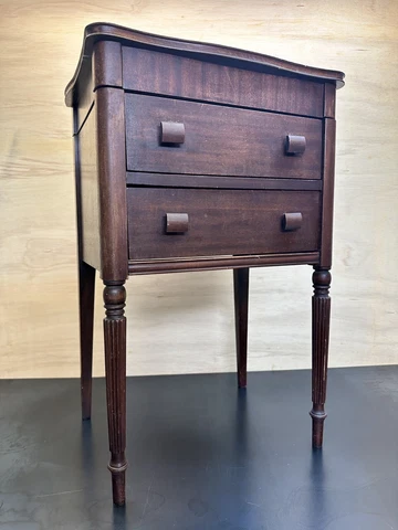 Vintage Walnut Sewing Cabinet Manufactured By Caswell-Runyan Co.,Huntington, Ind Cover