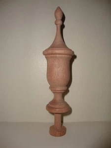 WOOD FINIAL UNFINISHED FOR CLOCK OR FURNITURE #25 - Picture 1 of 1