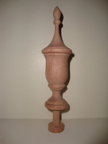 WOOD FINIAL UNFINISHED FOR CLOCK OR FURNITURE #25 Cover