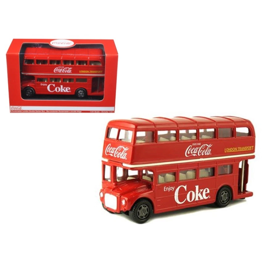 1960 Routemaster London Double Decker Bus Coca-cola 1/60 Diecast Model by Motorc