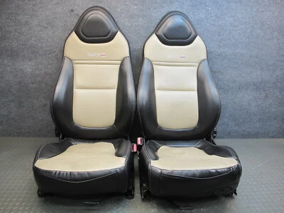 🥇07-10 SATURN SKY SET OF 2 FRONT LEFT & RIGHT LEATHER SEAT  OEM Foto 1 de 4