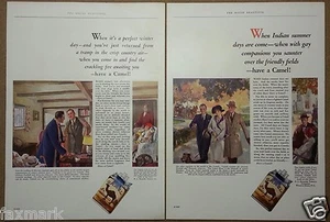 Camel Cigarette Advertisements (2) with Great Illustrations - Feb. & Sept. 1926 - Picture 1 of 5