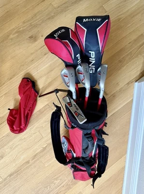 PING Moxie G Kids Junior Golf Club Set: Driver, Fairway, 7, 9, S, Putter, Bag - Image 1 of 4