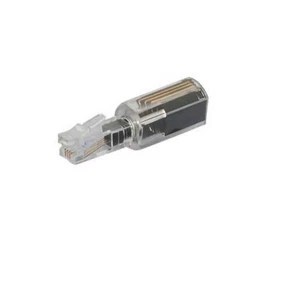 Twist-Stop Untangler RJ10 para auriculares de teléfono negro transp. versión estrecha - Imagen 1 de 1