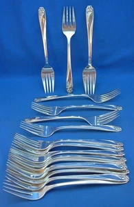 Vintage 1847 Rogers Bros NARZISSE International Silber Teller Salatgabel - Bild 1 von 4