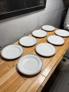 Heinrich & Co H & C Selb Bavaria - 9-3/4" Teller Set (8) - Blumenmuster #4 - Bild 1 von 5