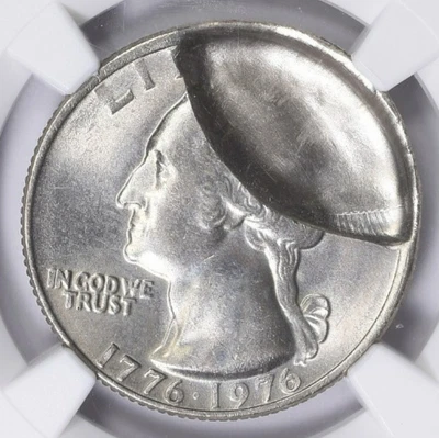 1776-1976 Washington Quarter Obverse Brockage NGC MS-65 Lot D017 - Image 1 of 3