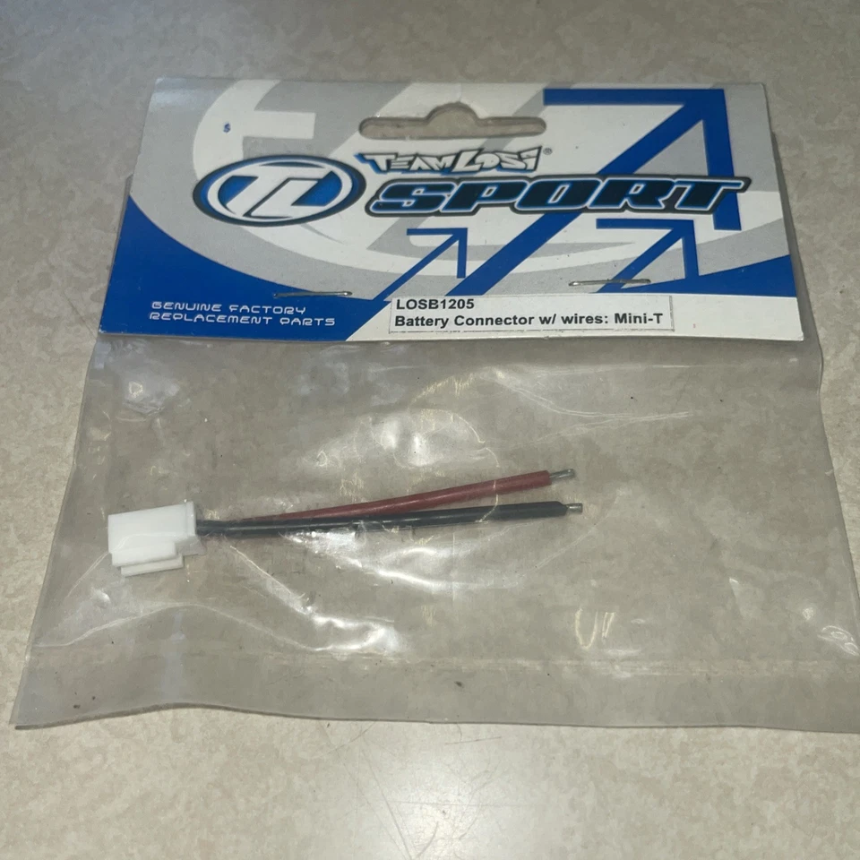 LOSI  LOSB1205 Battery Connector W/Wires for: Mini-T   NEW - Image 1 of 1