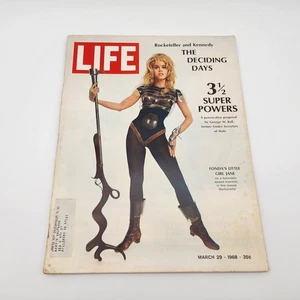 LIFE Magazine March 29 1968 3½ Super Powers Barbarella Fonda Time Inc - Picture 1 of 12