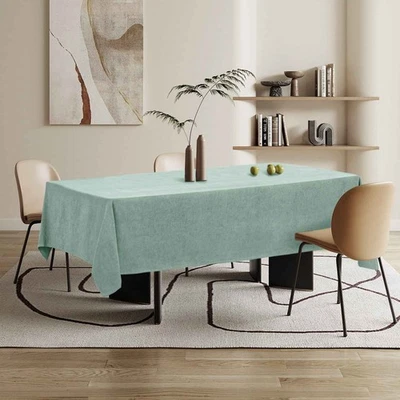 Aiorber Tischdecke rechteckig weich & knitterfrei wasserabweisend Grün