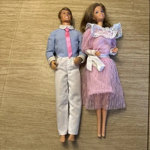 VTG Mattel Barbie Ken  Heart Family Mom Dad Doll Man Brunette Blue Eyes - Picture 1 of 7