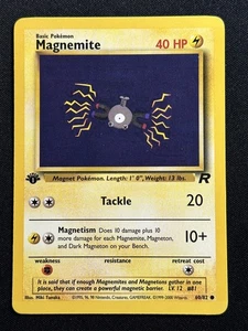 Tarjeta Pokémon Magnemite 1ª Edición Team Rocket 60/82 LP-NM - Imagen 1 de 2