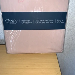 CHRISTY KING FITTED SHEET 200 Thread Count poly cotton - Picture 1 of 3
