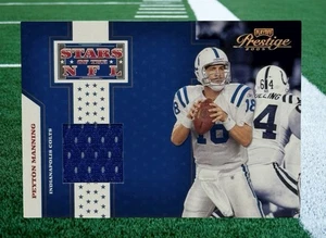 2005 Playoff Prestige “Stars of the NFL” Peyton Manning Game-Worn Jersey Card 22 - Picture 1 of 4
