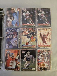 Vintage NFL FOOTBALL KARTEN im Binder PRO SET 1990er - Bild 1 von 24