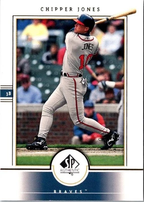 Tarjeta de béisbol 2000 SP auténtica Chipper Jones #45 Atlanta Braves Foto 1 de 2