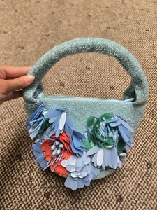 Virale handgefertigte Strand Perlen Tasche Handtasche Made in India Marshall’s TJ Maxx - Bild 1 von 5