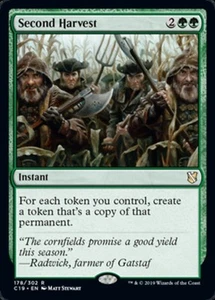 MTG - Second Harvest - Commander 2019 - NM, English Magic FLAT RATE SHIP - Picture 1 of 1