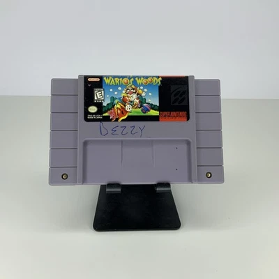 Wario's Woods (Super Nintendo, 1994) SNES Auténtico Cartucho de Juego PROBADO, FUNCIONA Foto 1 de 2