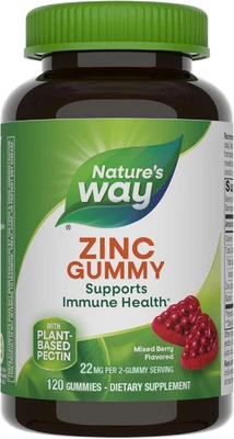 Nature'S Way Zinc Gummies, Adult & Kids 9+ Immune Support Gummies*, 100% Daily V - Image 1 of 4