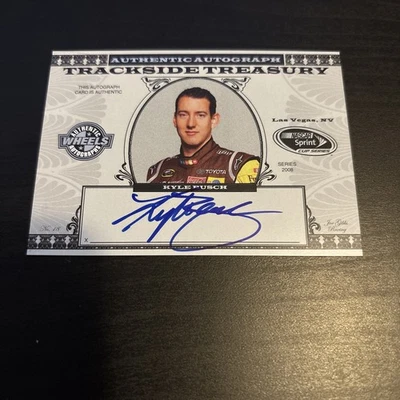 KYLE BUSCH AUTO 2008 Wheels Trackside Treasury #KyB NASCAR Racing Card (f3) - Image 1 of 2