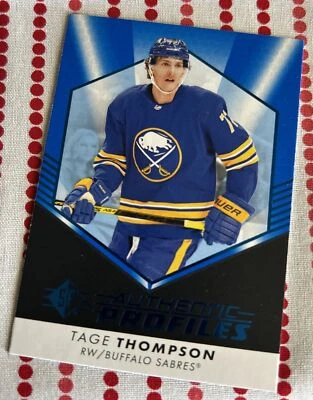 2022-23 SP Authentic Profiles Blue #AP-19 Tage Thompson NM-MT Sabres  - Image 1 of 2