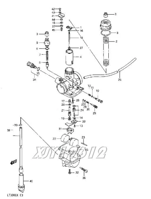 Карбюратор для Suzuki Quadrunner 300 LT300E 1987-1989 - Изображение 1 из 1