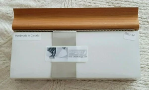 Almohadilla de escritorio Schleeh Design Canadá bloc de notas recargable diseño moderno madera de cereza nuevo en caja - Imagen 1 de 7