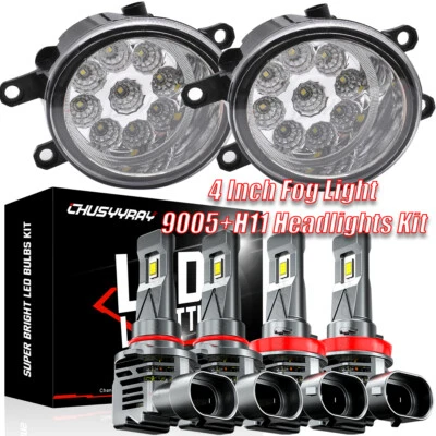 Kit de bombillas de faros para Toyota Sienna 2011-2020 haz alto/bajo + conjunto de luces antiniebla Foto 1 de 4