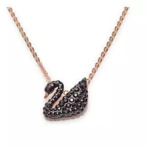 Swarovski Iconic Swan pendant Swan Small Black Rose gold-tone plated 5363393 - Picture 1 of 8