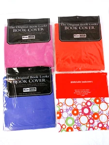Stretchable Book Cover Lot of 4 New, Sealed One Size Fits Most Books #17454 - Picture 1 of 7