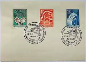 Plebiscite in Carynthia. Set on Cover, 1950 Austria - Picture 1 of 1