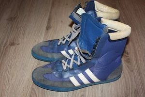 Adidas Retro Box Schuhe 42 UK 8 West Germany 80er Vintage blau Bayer 80s Box Hog - Bild 1 von 8