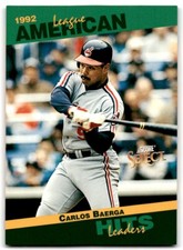 1993 Score Select Stat Leaders Carlos Baerga Cleveland Indians #8