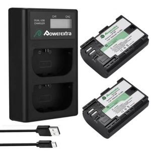 LP-E6 LP-E6N Battery w/ Charger For Canon EOS 5D Mark II/III/IV EOS 6D 7D 60D - Picture 1 of 21
