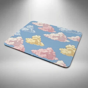 Clouds Mouse Mat Pad Laptop Desktop Computer Gift Blue Pink Yellow Cloud 8 - Picture 1 of 1
