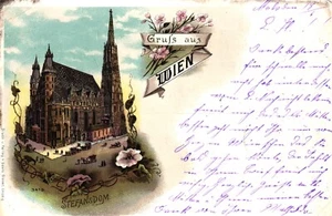 Österreich, Wien, Stefansdom, Farb-Litho, um 1900/05 - Picture 1 of 2