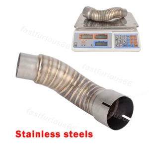 For Indian FTR1200 S 2018-2020 Steel Exhaust Muffler Mid Link Pipe Connect Tube - Picture 1 of 7