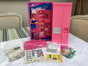 Mattel Barbie Kühlschrank Pink Magic - Vintage 90er RAR - Neu in OVP - Bild 1 von 8