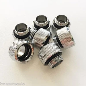 Rigid 12mm OD Tube Push In Fitting Connector Like Bitspower C47 Crystal Link - Picture 1 of 3