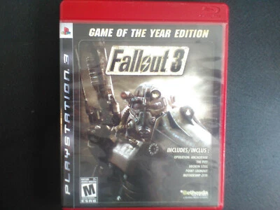 Fallout 3 GOTY PS3 Complete, Tested, Sanitized, Adult Owned, Free Ship CAN - Bild 1 von 2