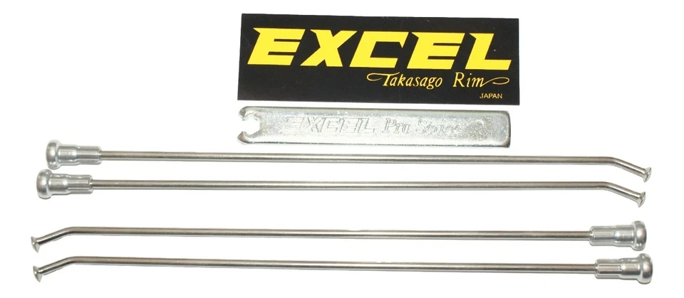 Excel XS8-11197 (Set of 4) Rear Wheel 19" Spokes/Nipples & Wrench Set - Honda CR - Image 1 of 3