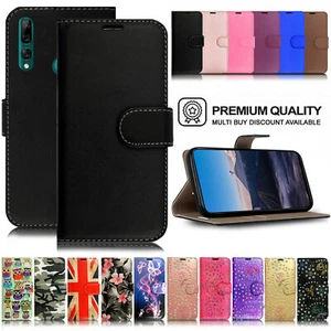 Case For Huawei Y5P Y3 Y5 Y6s Y7 Y9 Shockproof Leather Flip Wallet Phone Cover - Picture 1 of 20