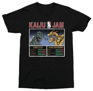 Godzilla vs King Ghidorah Kaiju Jam Stats T-Shirt 2XL XXL NEW - Picture 1 of 6