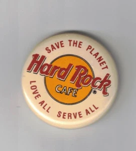 Vintage Hard Rock Cafe Safety Pin Memorabilia Collectible Save The Planet - Picture 1 of 2
