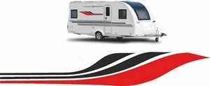 2x Wohnwagen Aufkleber Wohnmobil Autoaufkleber Caravan Sticker 140cm Farbwunsch - Bild 1 von 2