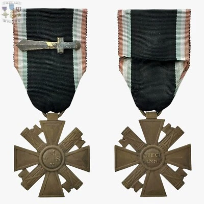 ESPADA MEDALLA MSVN CRUZ SERVICIO MILICIA VOLUNTARIA SEGURIDAD NACIONAL ITALIANA SEGUNDA GUERRA MUNDIAL Foto 1 de 4