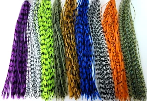 GUMMI SILIKONBEINE - Fliegenbindungsmaterial - 9 Farben verfügbar - Silibeine - NEU - Bild 1 von 28