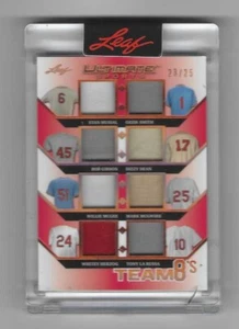2024 MUSIAL GIBSON McGWIRE DEAN OZZIE SMITH Leaf Ultimate Team 8’s Cardinals /25 - Picture 1 of 2